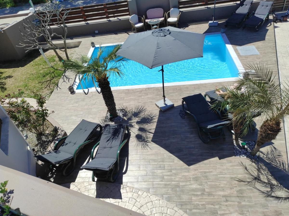 Maia Luxury Pool Villa Afantou Bagian luar foto