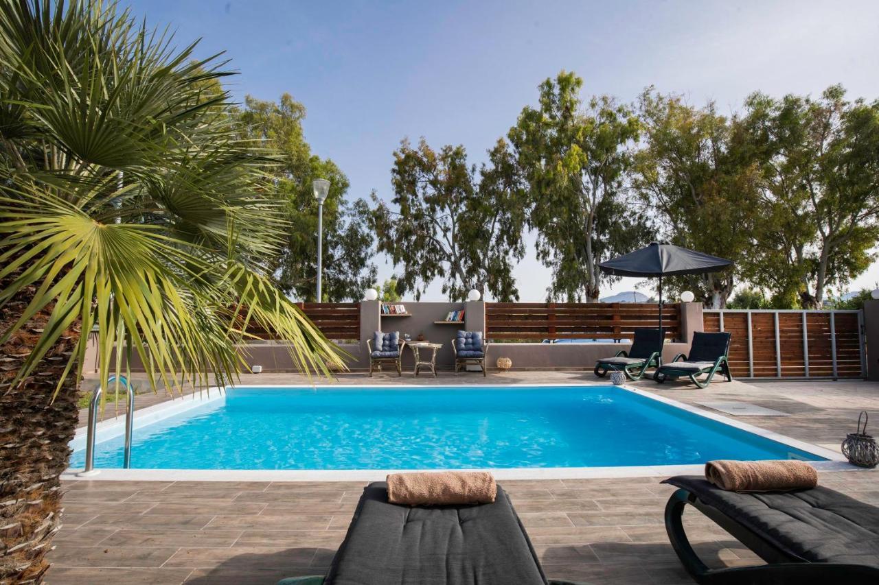 Maia Luxury Pool Villa Afantou Bagian luar foto